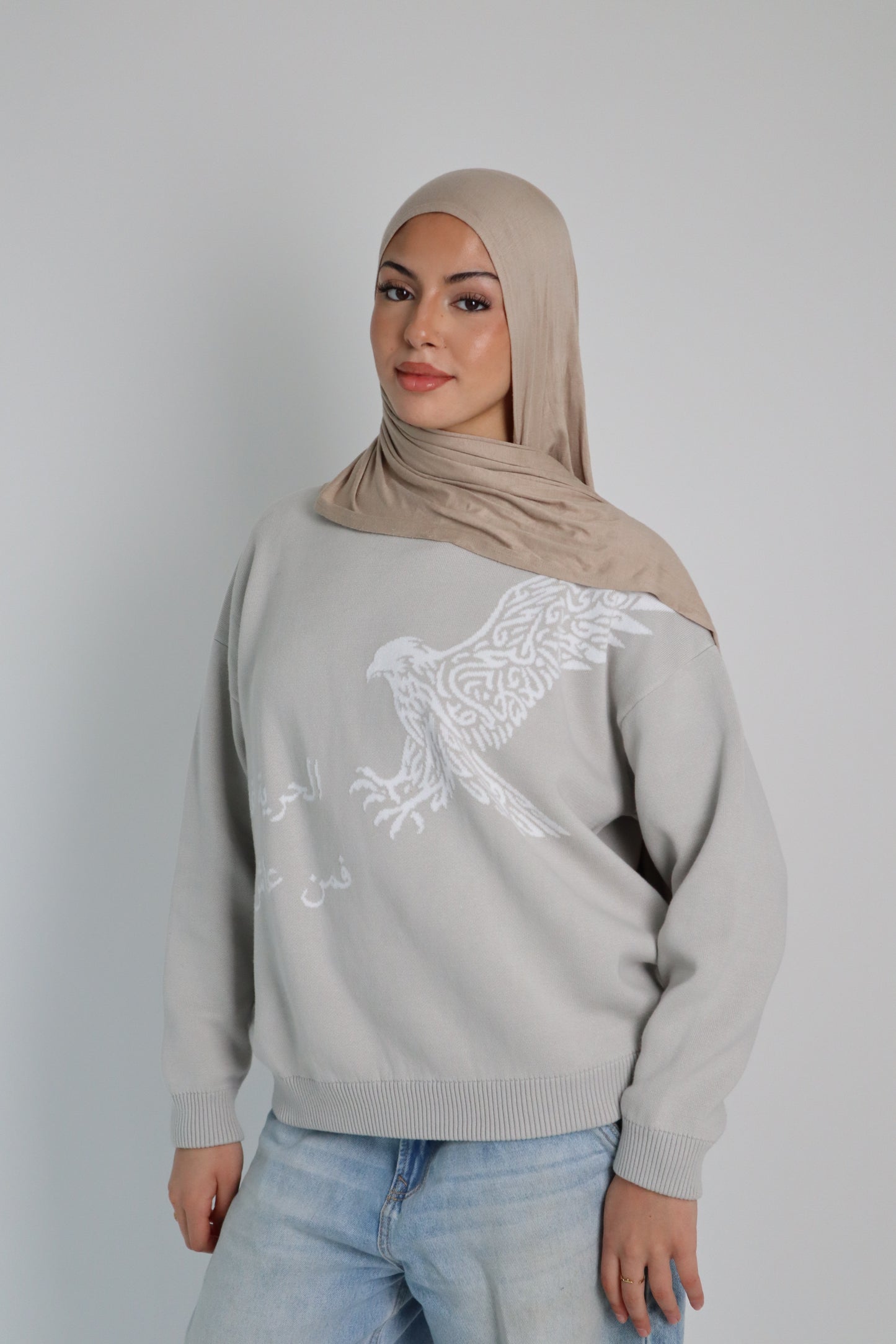 [FREEDOM] Knit Sweater - Stone