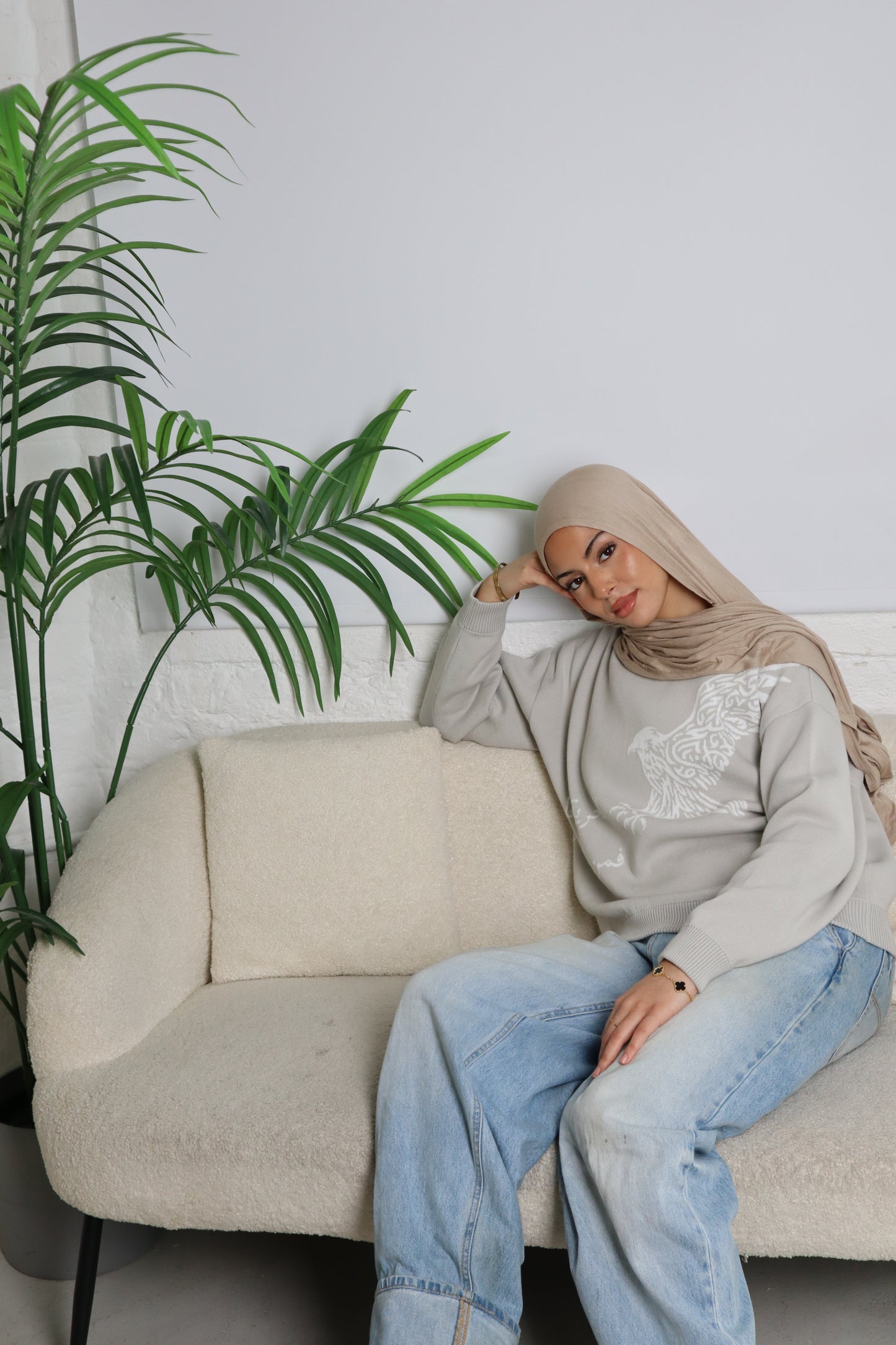 [FREEDOM] Knit Sweater - Stone